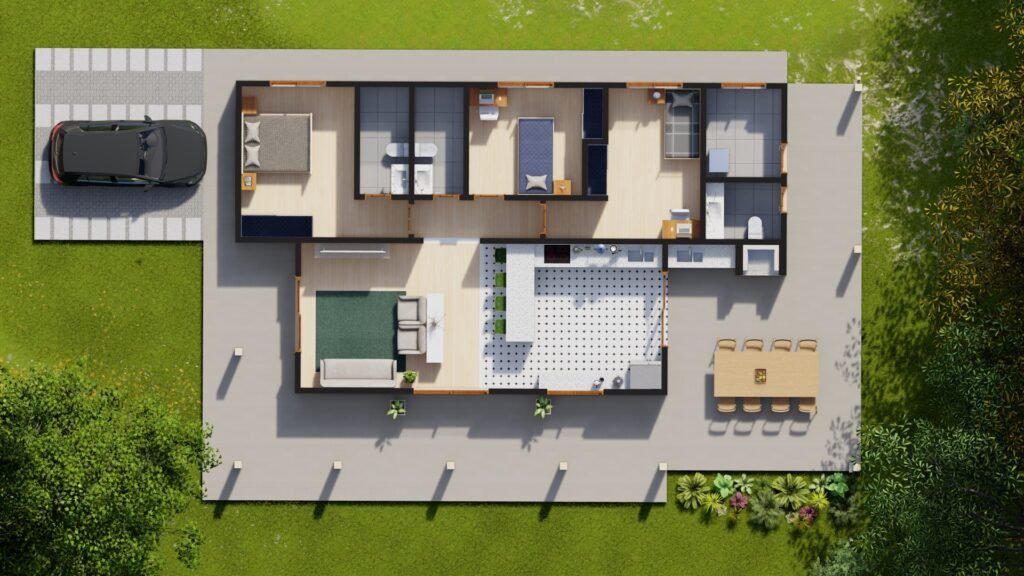 Casa de Campo, 3 quartos